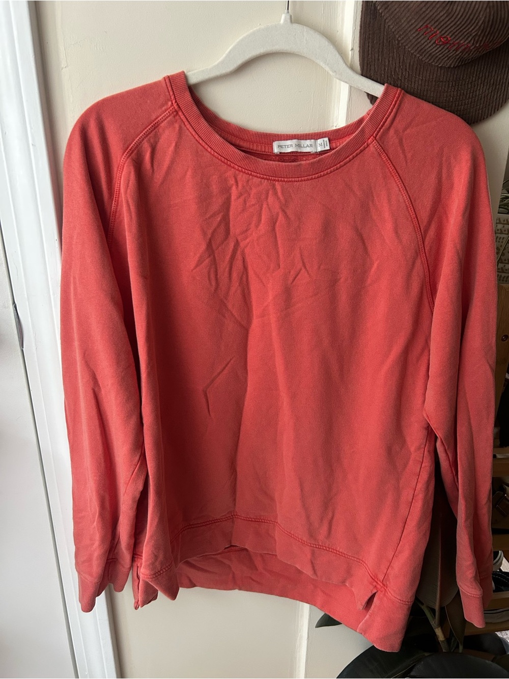 Peter Millar Coral Crewneck Sweatshirt